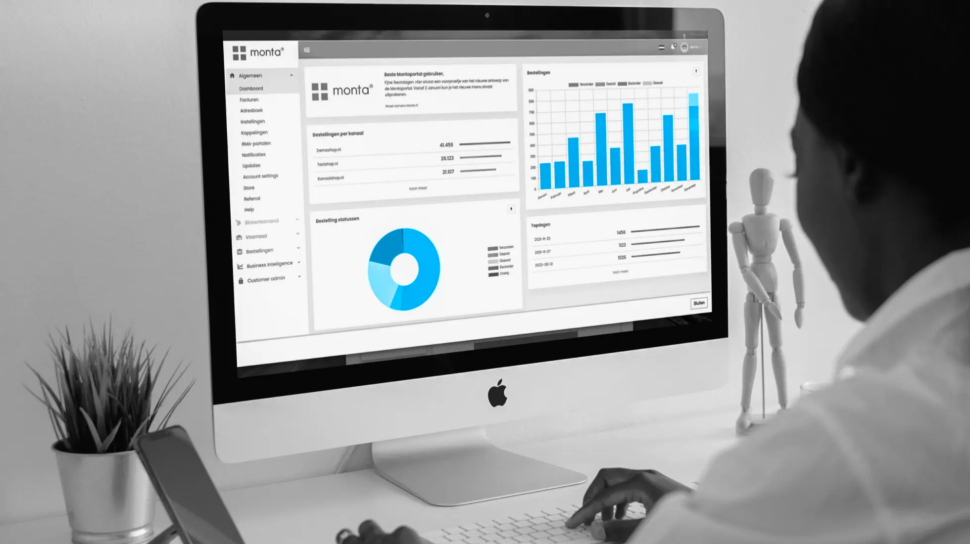 MontaShip Dashboard - Parcel Service Netherlands